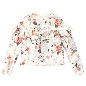 SALE Rebecca Taylor Lua Floral Fleece Sweatshirt